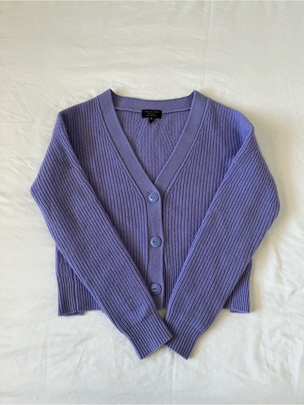 NWOT Purple Luxurious 100% Cashmere Cardigan